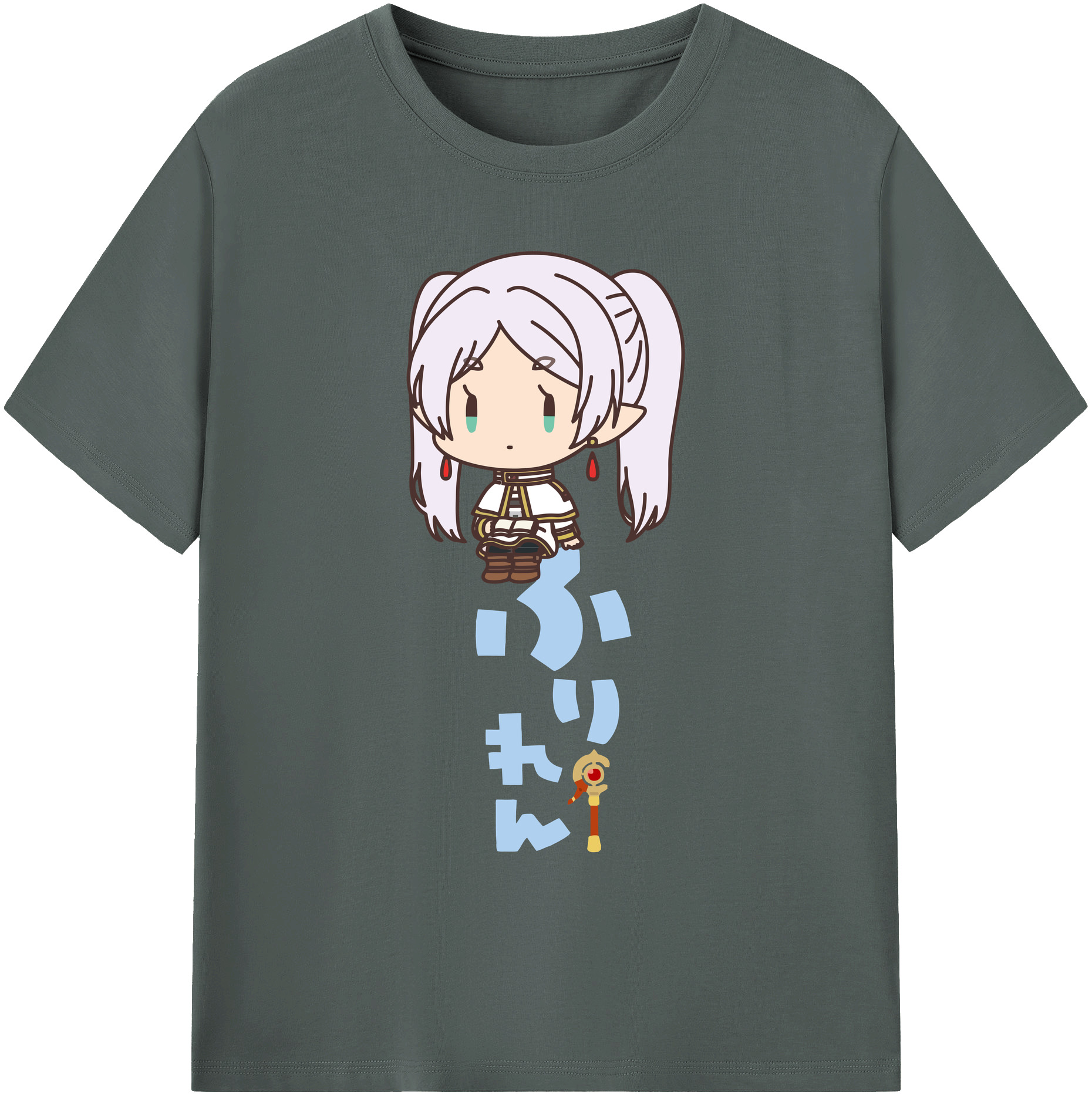 （画像用） 葬送のフリーレン Frieren 綿100％ メンズ半袖Tシャツ｜肌触りやわらか＆通気性